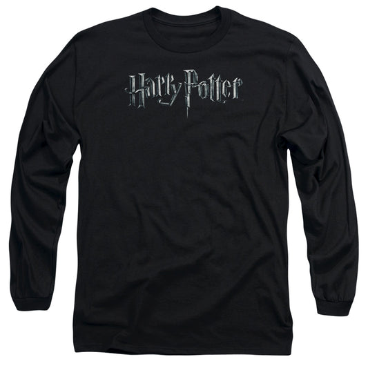 Harry Potter Logo Mens Long Sleeve Shirt Black