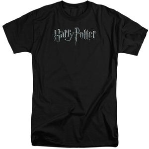 Harry Potter Logo Mens Tall T Shirt Black