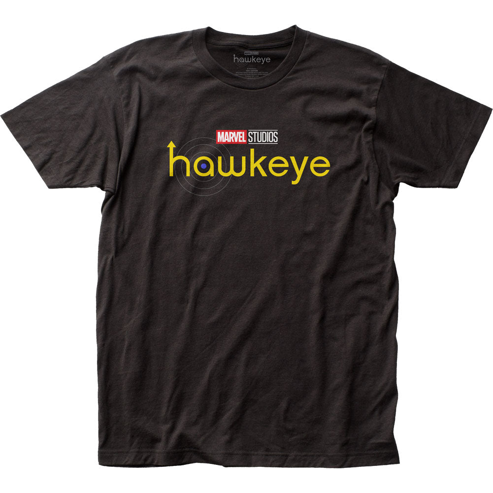 Hawkeye Title Logo Mens T Shirt Black