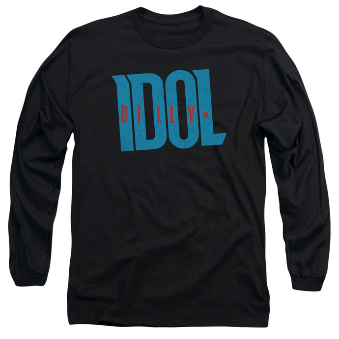 Billy Idol Logo Mens Long Sleeve Shirt Black