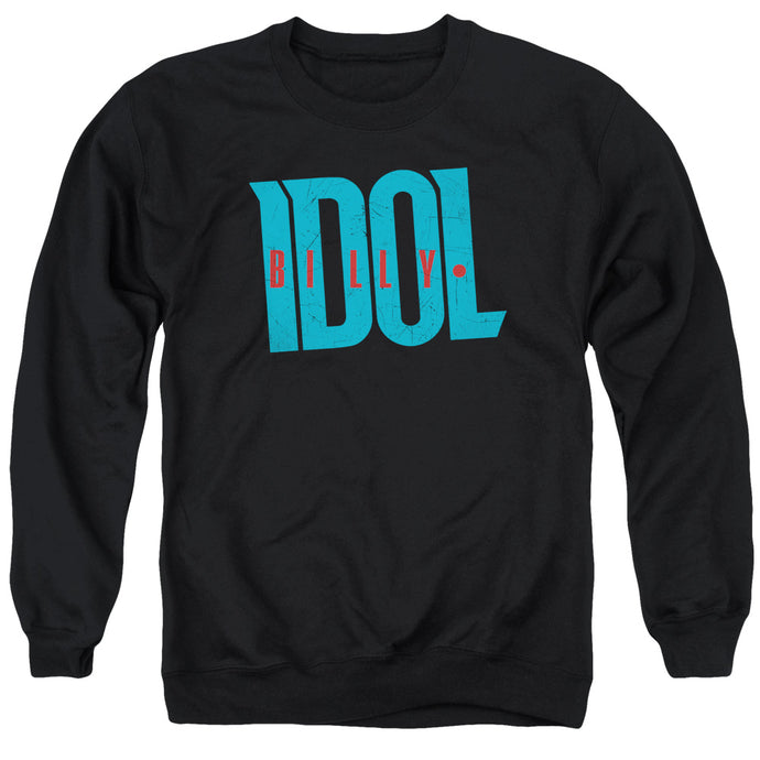 Billy Idol Logo Mens Crewneck Sweatshirt Black