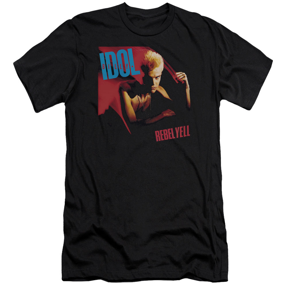 Billy Idol Rebel Yell Slim Fit Mens T Shirt Black