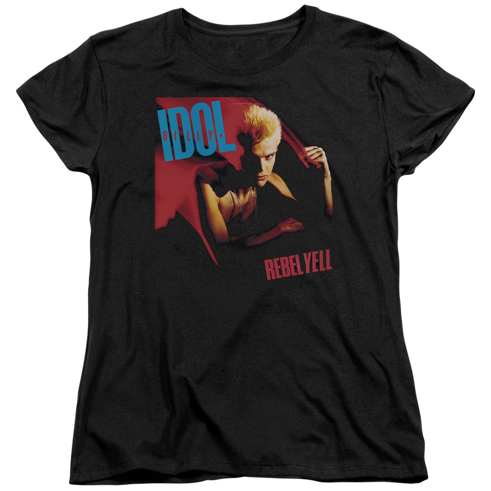 Billy Idol Rebel Yell Womens T Shirt Black