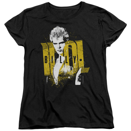 Billy Idol Brash Womens T Shirt Black