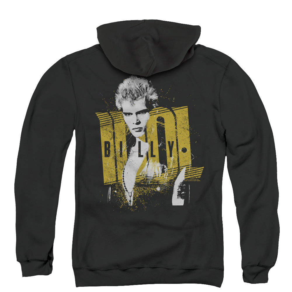 Billy Idol Brash Back Print Zipper Mens Hoodie Black