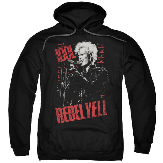 Billy Idol Brick Wall Mens Hoodie Black