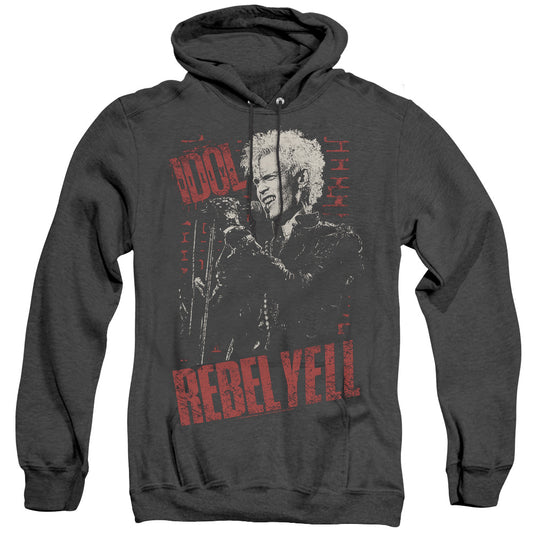 Billy Idol Brick Wall Heather Mens Hoodie Black