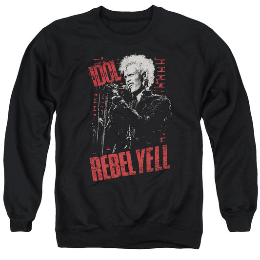 Billy Idol Brick Wall Mens Crewneck Sweatshirt Black