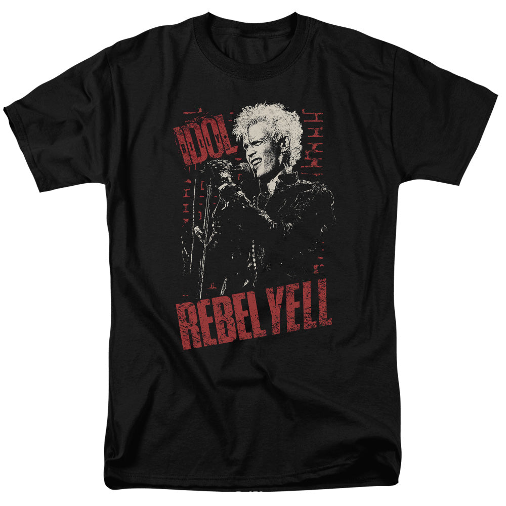 Billy Idol Brick Wall Mens T Shirt Black