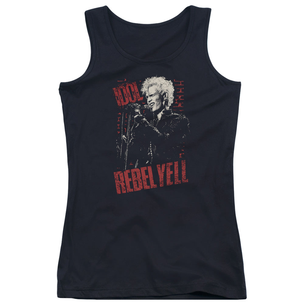 Billy Idol Brick Wall Womens Tank Top Shirt Black