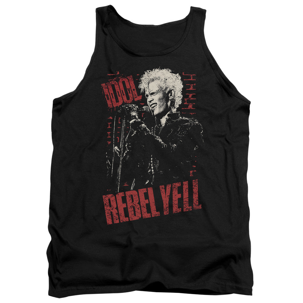 Billy Idol Brick Wall Mens Tank Top Shirt Black