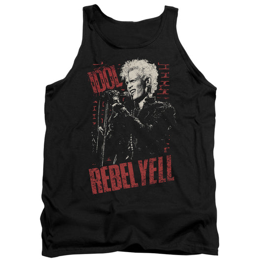 Billy Idol Brick Wall Mens Tank Top Shirt Black