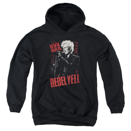 Billy Idol Brick Wall Kids Youth Hoodie Black