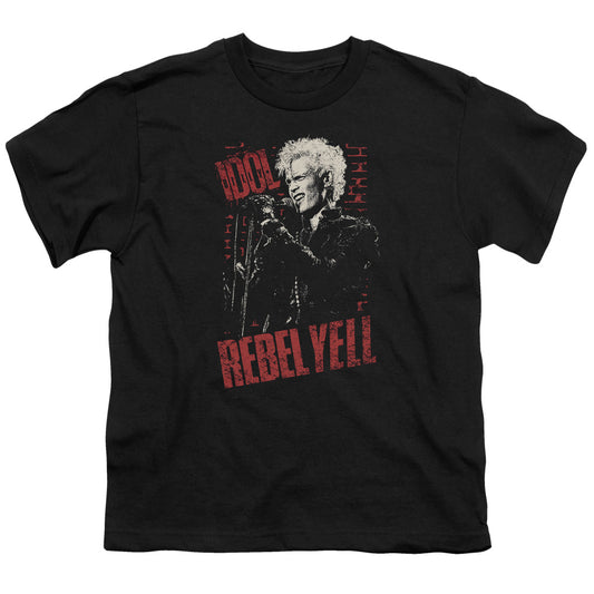 Billy Idol Brick Wall Kids Youth T Shirt Black