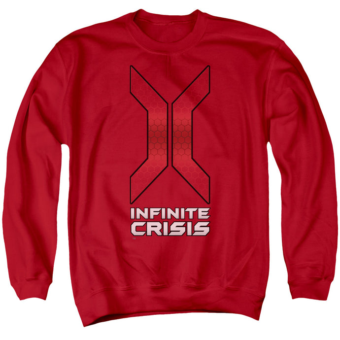 Infinite Crisis Title Mens Crewneck Sweatshirt Red