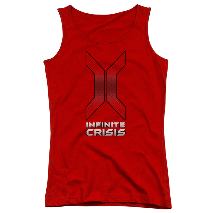 Infinite Crisis Title Womens Tank Top Shirt Red