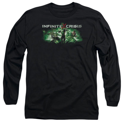 Infinite Crisis Ic Green Mens Long Sleeve Shirt Black Officially Licensed