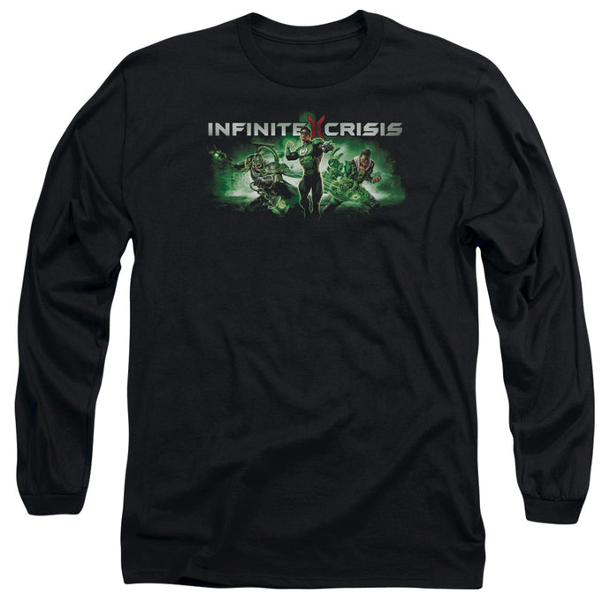 Infinite Crisis Ic Green Mens Long Sleeve Shirt Black