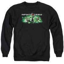 Load image into Gallery viewer, Infinite Crisis Ic Green Mens Crewneck Sweatshirt Black