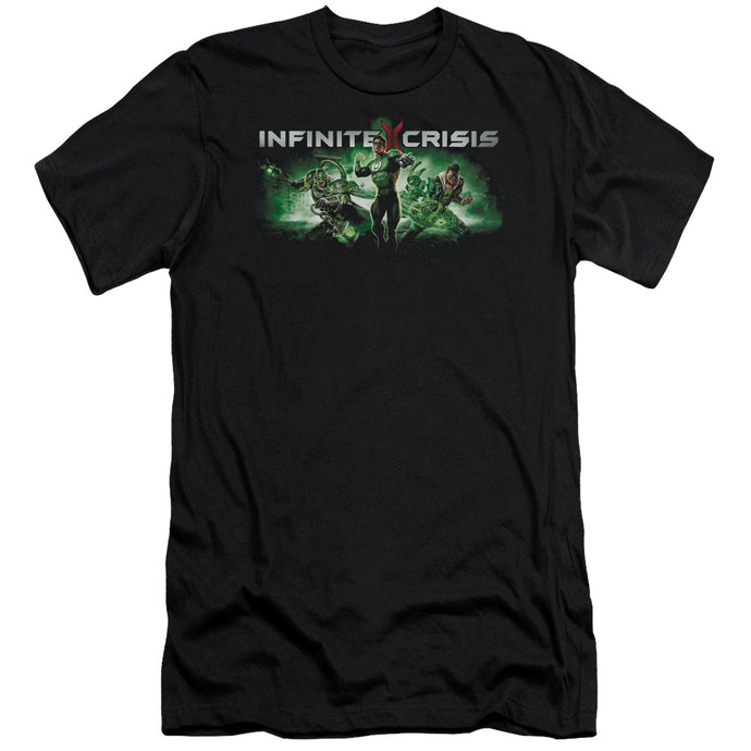 Infinite Crisis Ic Green Slim Fit Mens T Shirt Black