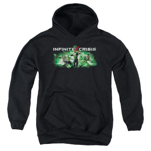 Infinite Crisis Ic Green Kids Youth Hoodie Black