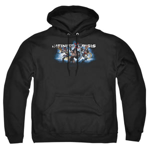 Infinite Crisis Ic Blue Mens Hoodie Black