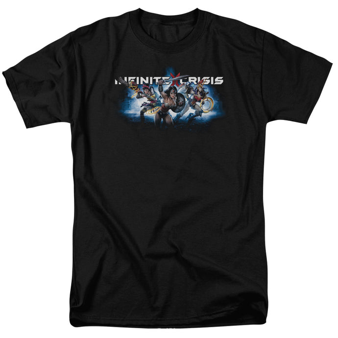 Infinite Crisis Ic Blue Mens T Shirt Black
