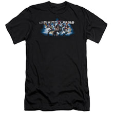 Load image into Gallery viewer, Infinite Crisis Ic Blue Premium Bella Canvas Slim Fit Mens T Shirt Black