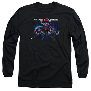 Infinite Crisis Ic Super Mens Long Sleeve Shirt Black