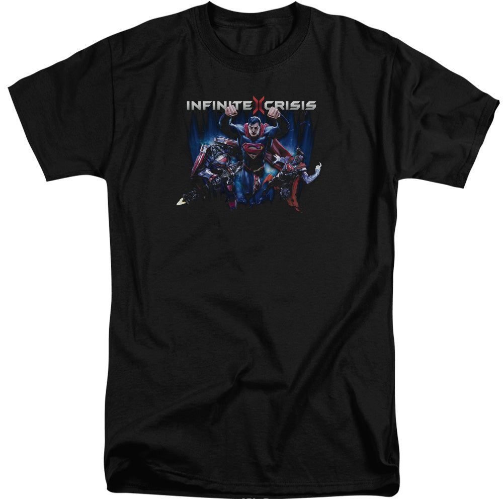 Infinite Crisis Ic Super Mens Tall T Shirt Black