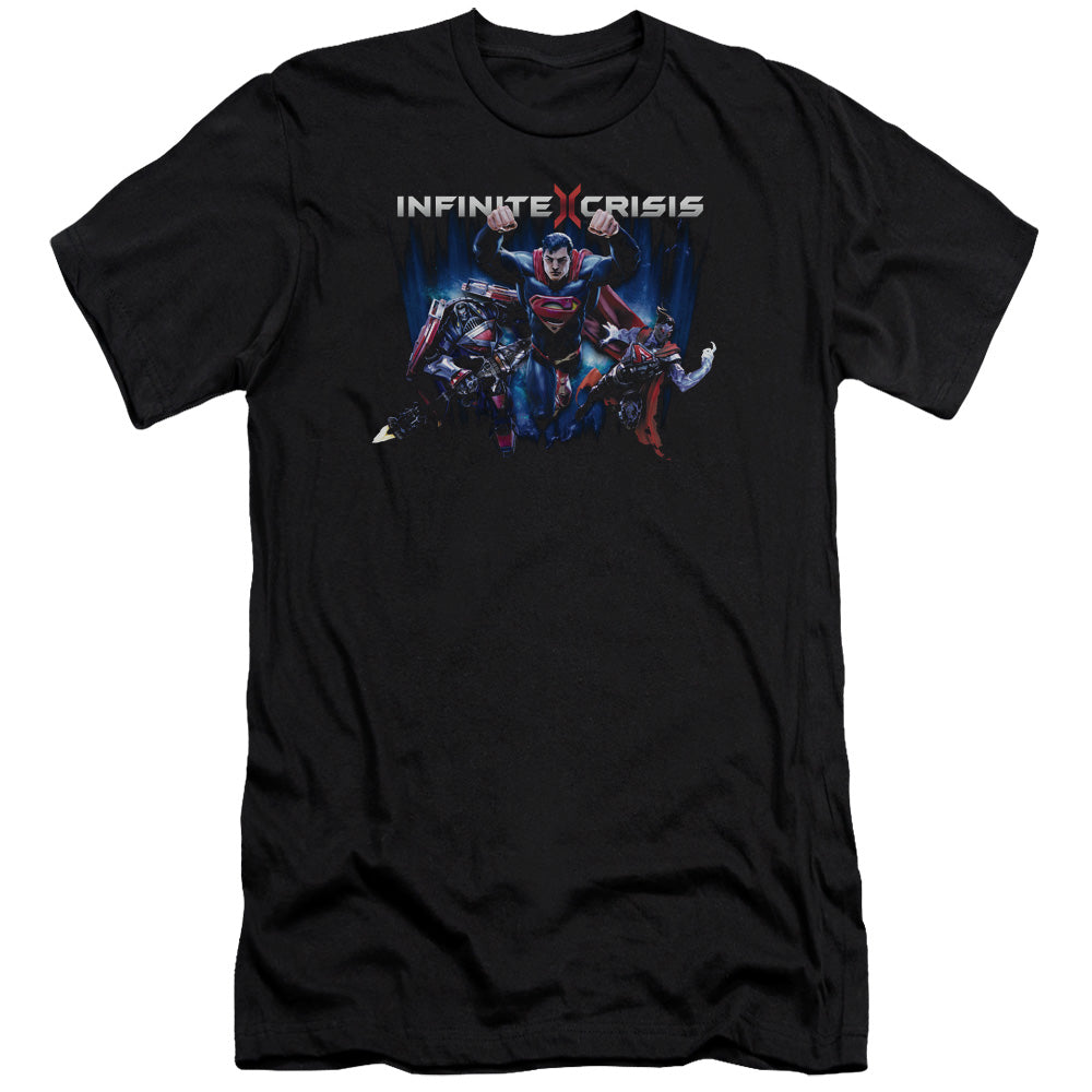 Infinite Crisis Ic Super Slim Fit Mens T Shirt Black