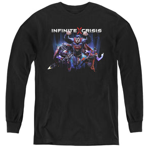 Infinite Crisis Ic Super Long Sleeve Kids Youth T Shirt Black