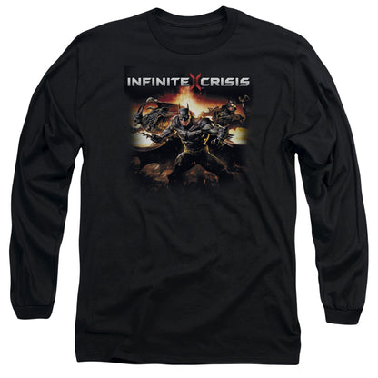 Infinite Crisis Batmen Mens Long Sleeve Shirt Black Officially Licensed