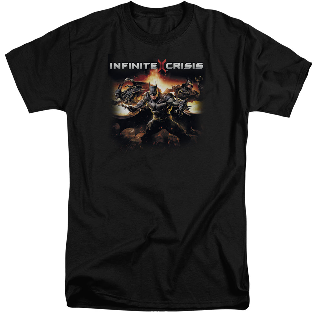 Infinite Crisis Batmen Mens Tall T Shirt Black Officially Licensed