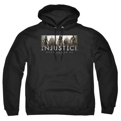 Injustice Gods Among Us Logo Mens Hoodie Black