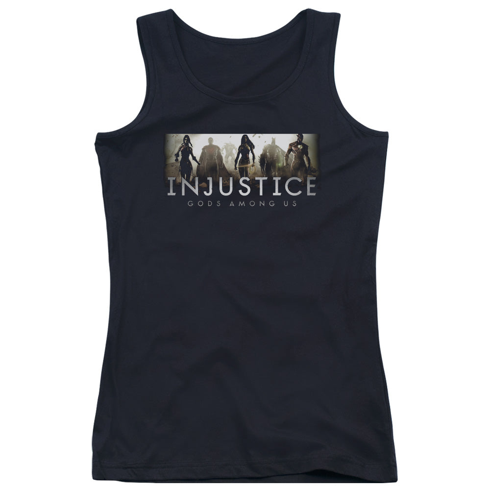 Injustice Gods Among Us Logo Womens Tank Top Shirt Black