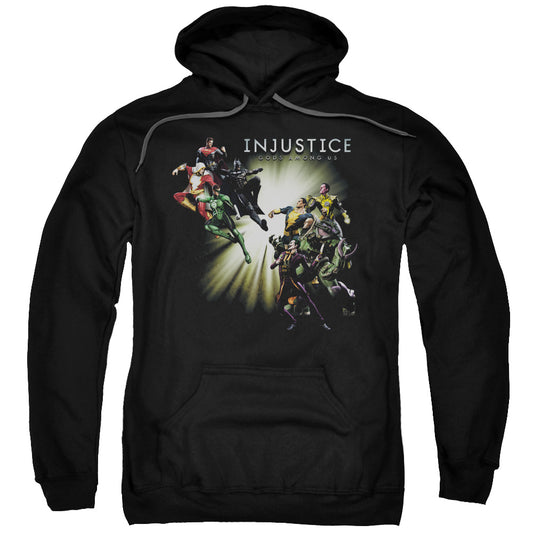 Injustice Gods Among Us Good Vs Evil Mens Hoodie Black