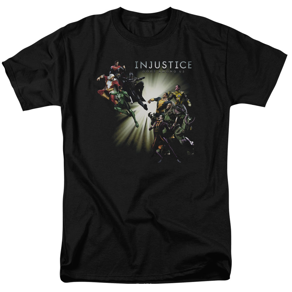 Injustice Gods Among Us Good Vs Evils Mens T Shirt Black Officially Licensed