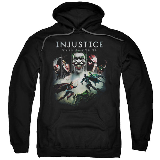 Injustice Gods Among Us Key Art Mens Hoodie Black