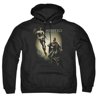 Injustice Gods Among Us Battle Of The Gods Mens Hoodie Black