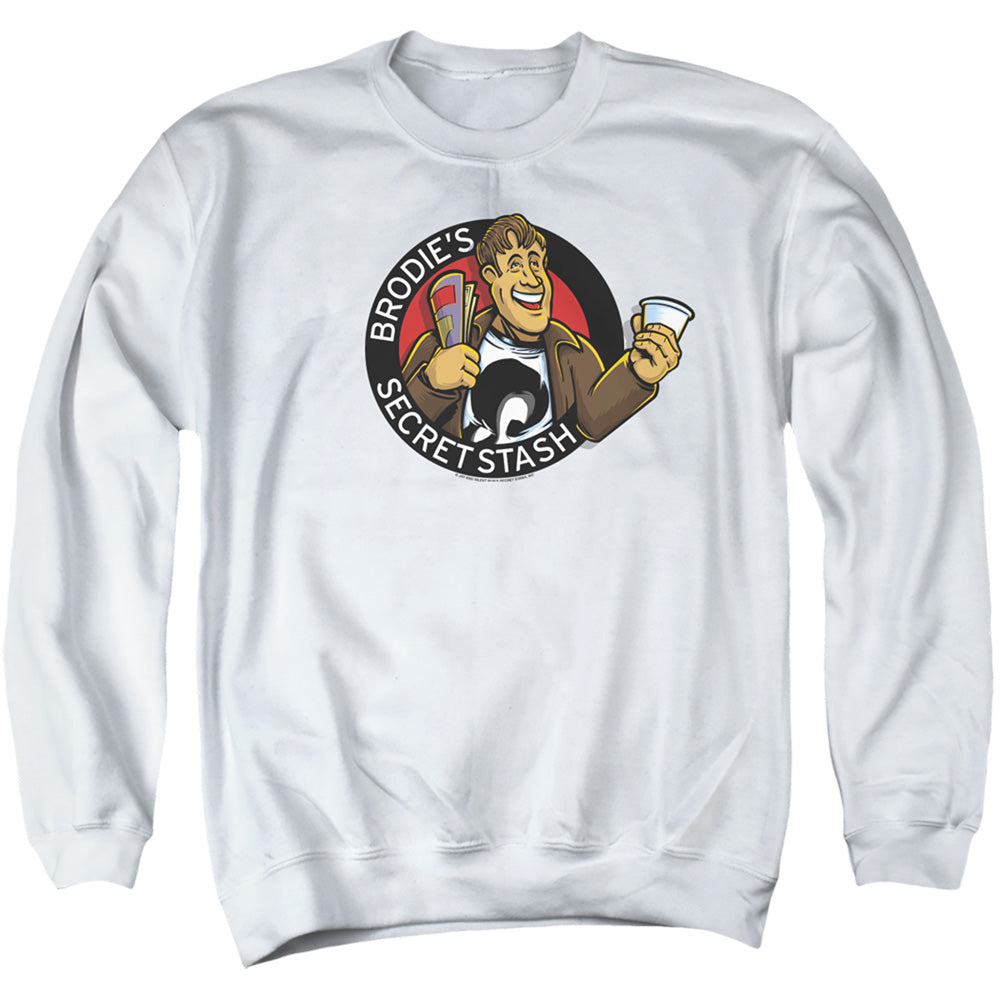 Jay and Silent Bob Secret Stash Mens Crewneck Sweatshirt White