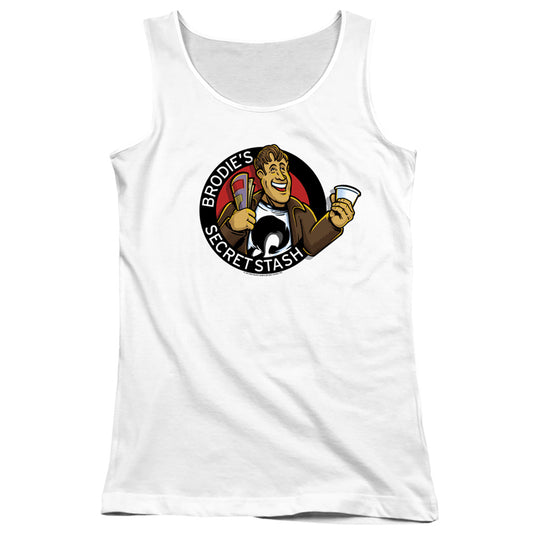 Jay and Silent Bob Secret Stash Womens Tank Top Shirt White