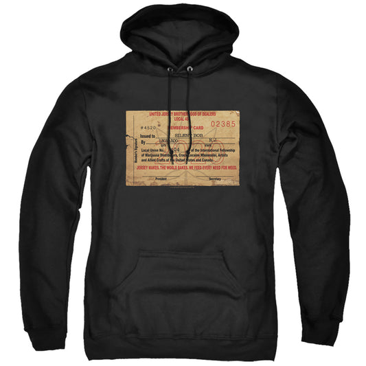 Jay and Silent Bob Dealer Card Mens Hoodie Black