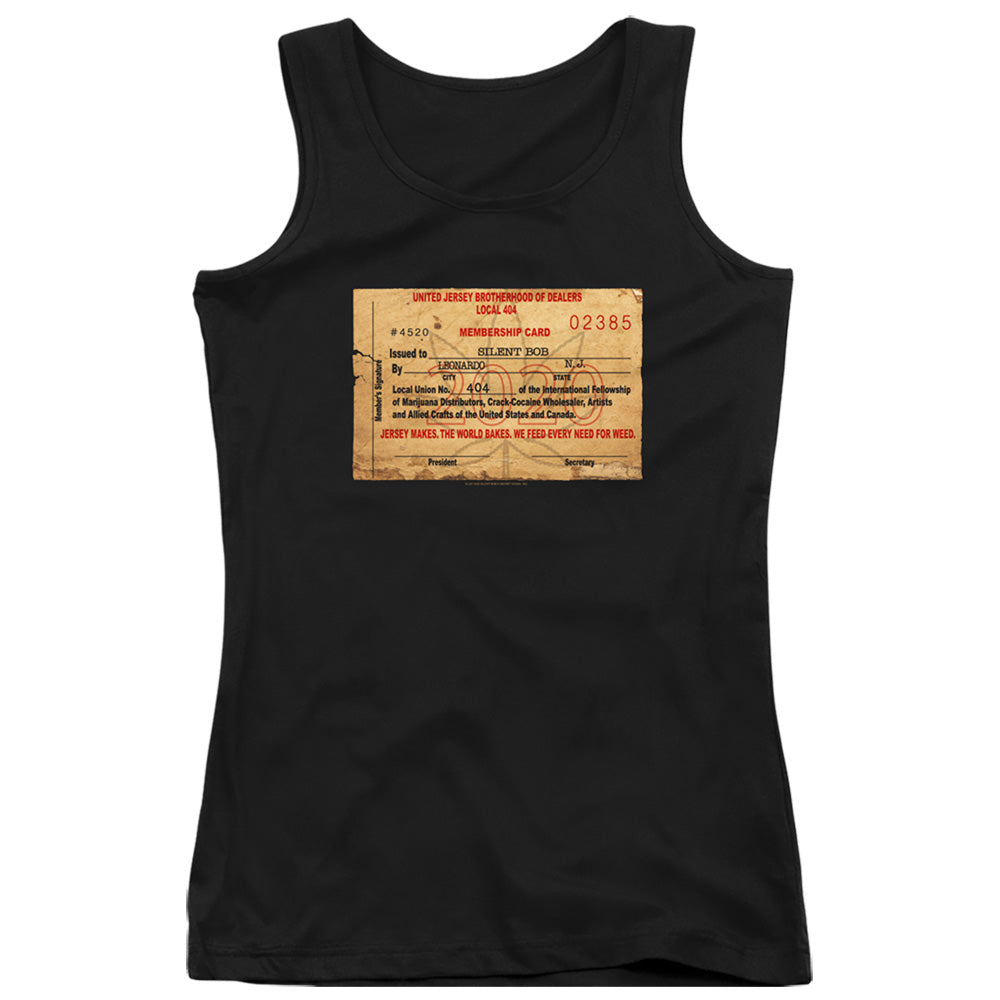 Jay and Silent Bob Dealer Card Womens Tank Top Shirt Black