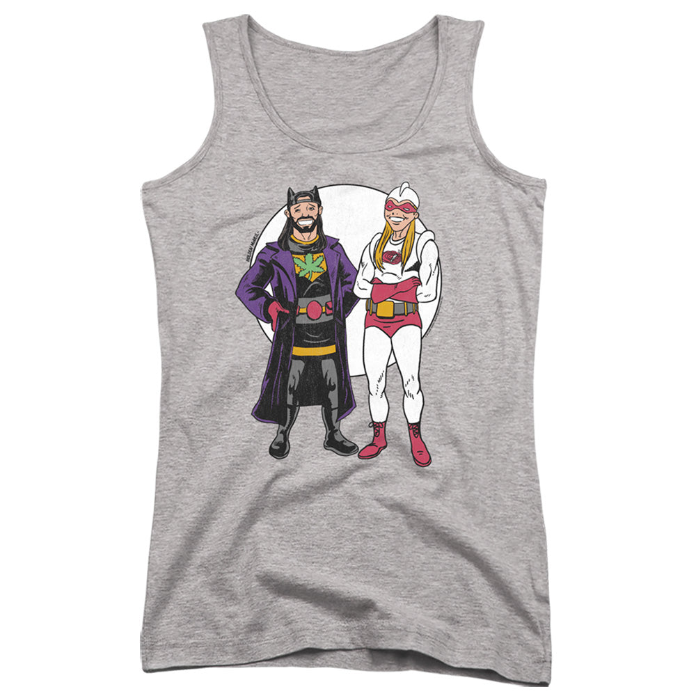 Jay and Silent Bob Bob Kane Cover Womens Tank Top Shirt Athletic Heather