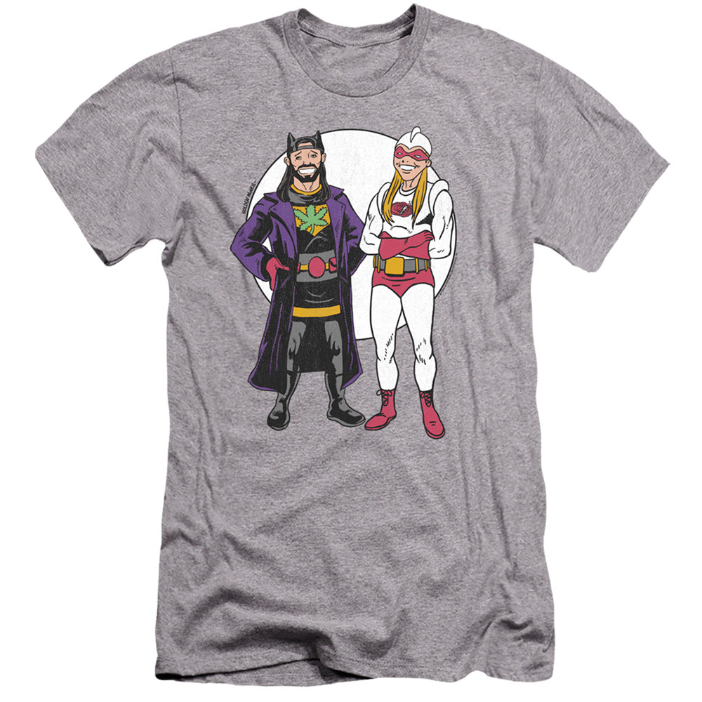 Jay and Silent Bob Bob Kane Cover Premium Bella Canvas Slim Fit Mens T Shirt Athletic Heather