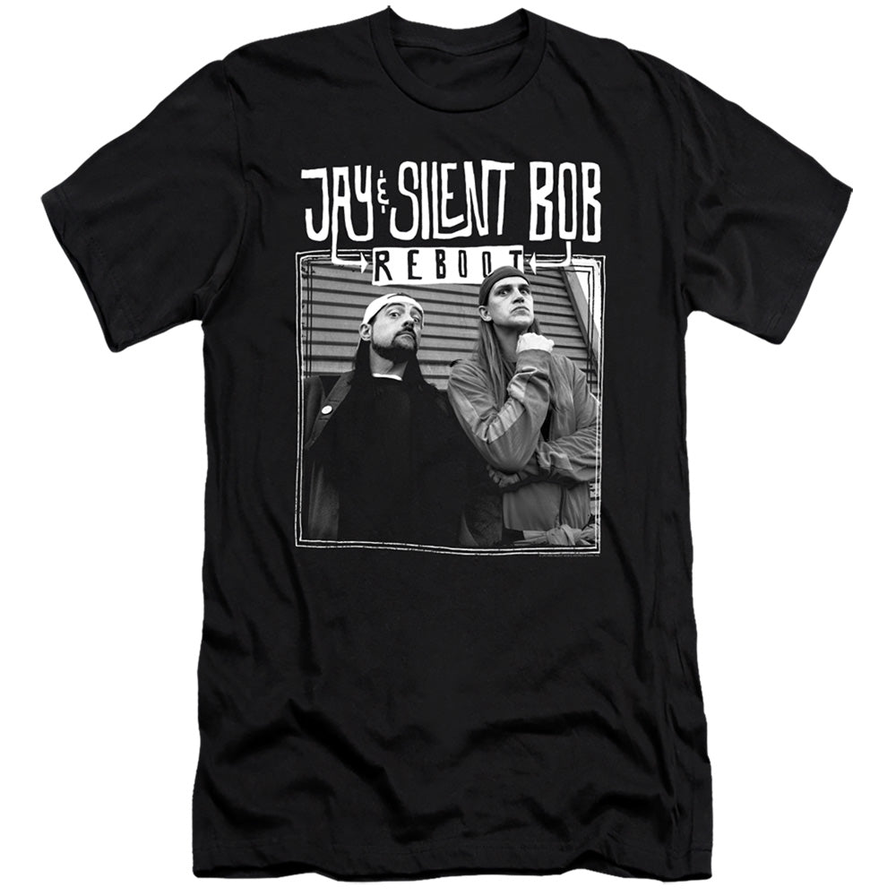 Jay and Silent Bob Taking It Back Premium Bella Canvas Slim Fit Mens T Shirt Black