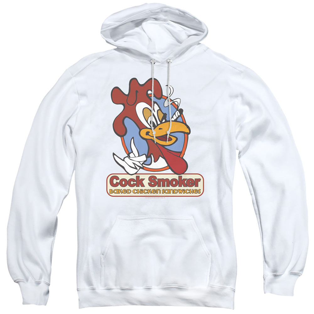 Jay and Silent Bob Cock Smoker Mens Hoodie White