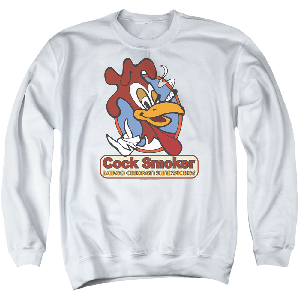 Jay and Silent Bob Cock Smoker Mens Crewneck Sweatshirt White