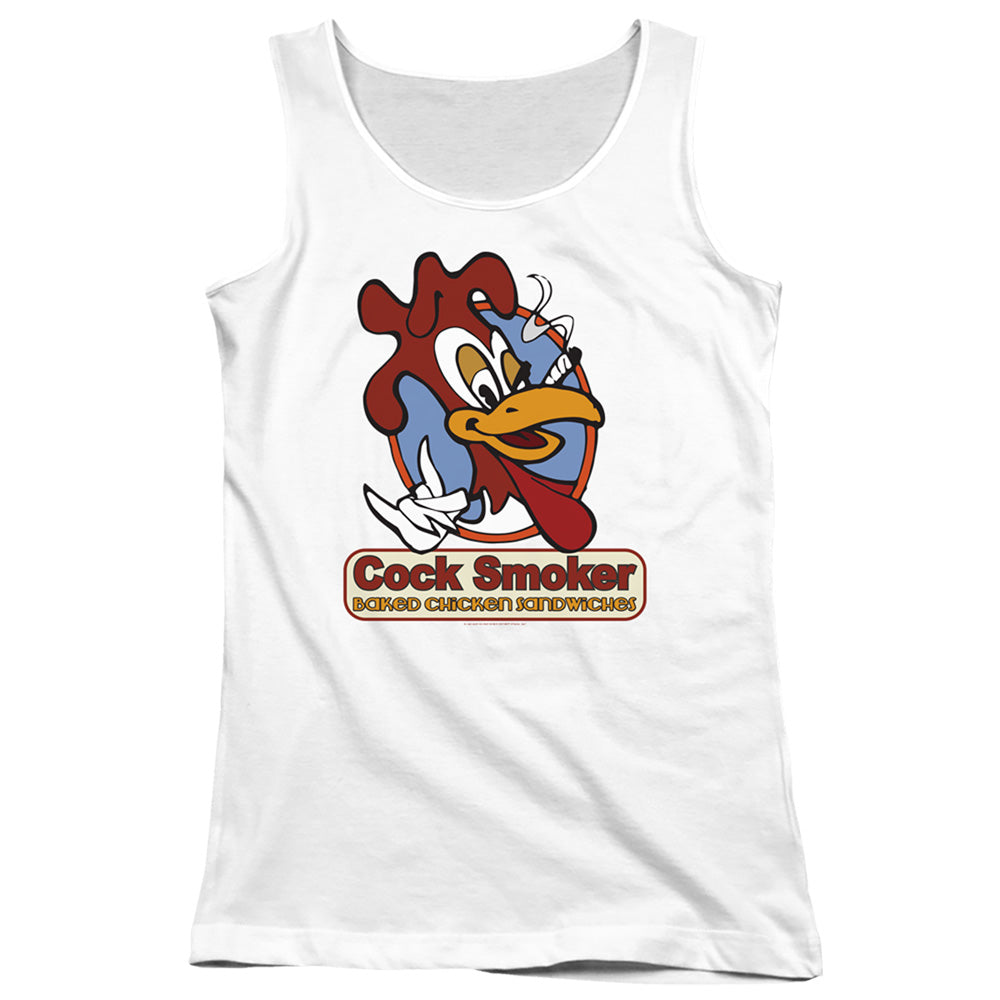 Jay and Silent Bob Cock Smoker Womens Tank Top Shirt White